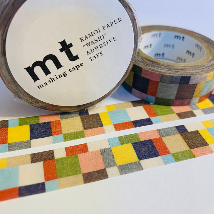 AUTUMN PATCHWORK PLAID MT Washi Tape 1 Roll