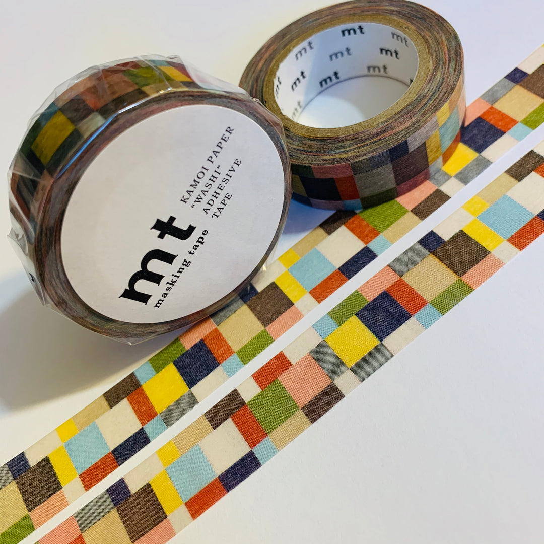 AUTUMN PATCHWORK PLAID MT Washi Tape 1 Roll