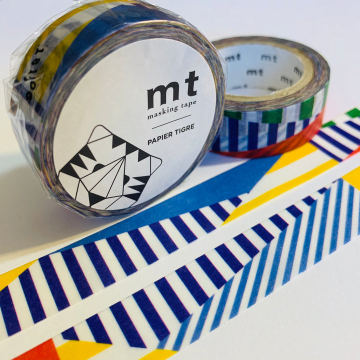 PAPIER TIGRE Le NAUTIQUE Mt Washi Tape ~ 1 Roll ~ 15mm x 7m (23 Feet)