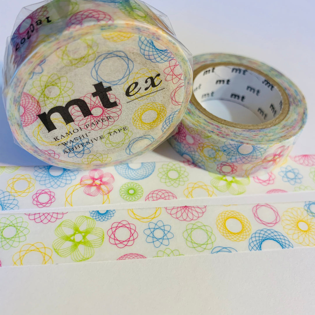 SPIROGRAPH SKETCHES MT Washi Tape - 1 Roll - 15mm x 10m (33 Feet)