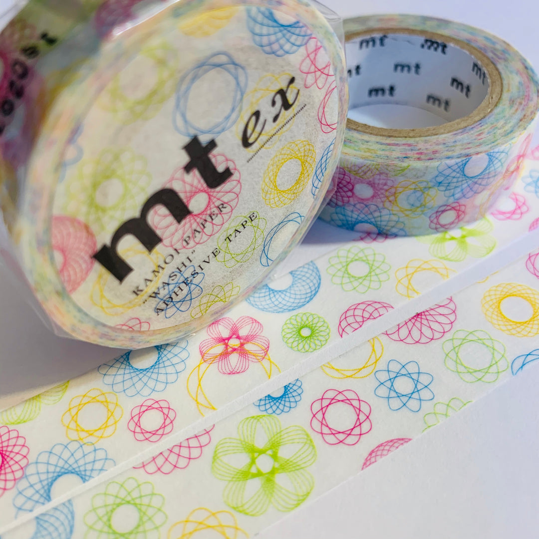 SPIROGRAPH SKETCHES MT Washi Tape - 1 Roll - 15mm x 10m (33 Feet)