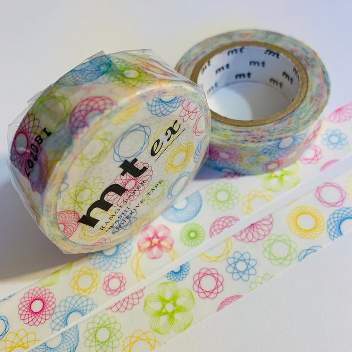 SPIROGRAPH SKETCHES MT Washi Tape - 1 Roll - 15mm x 10m (33 Feet)