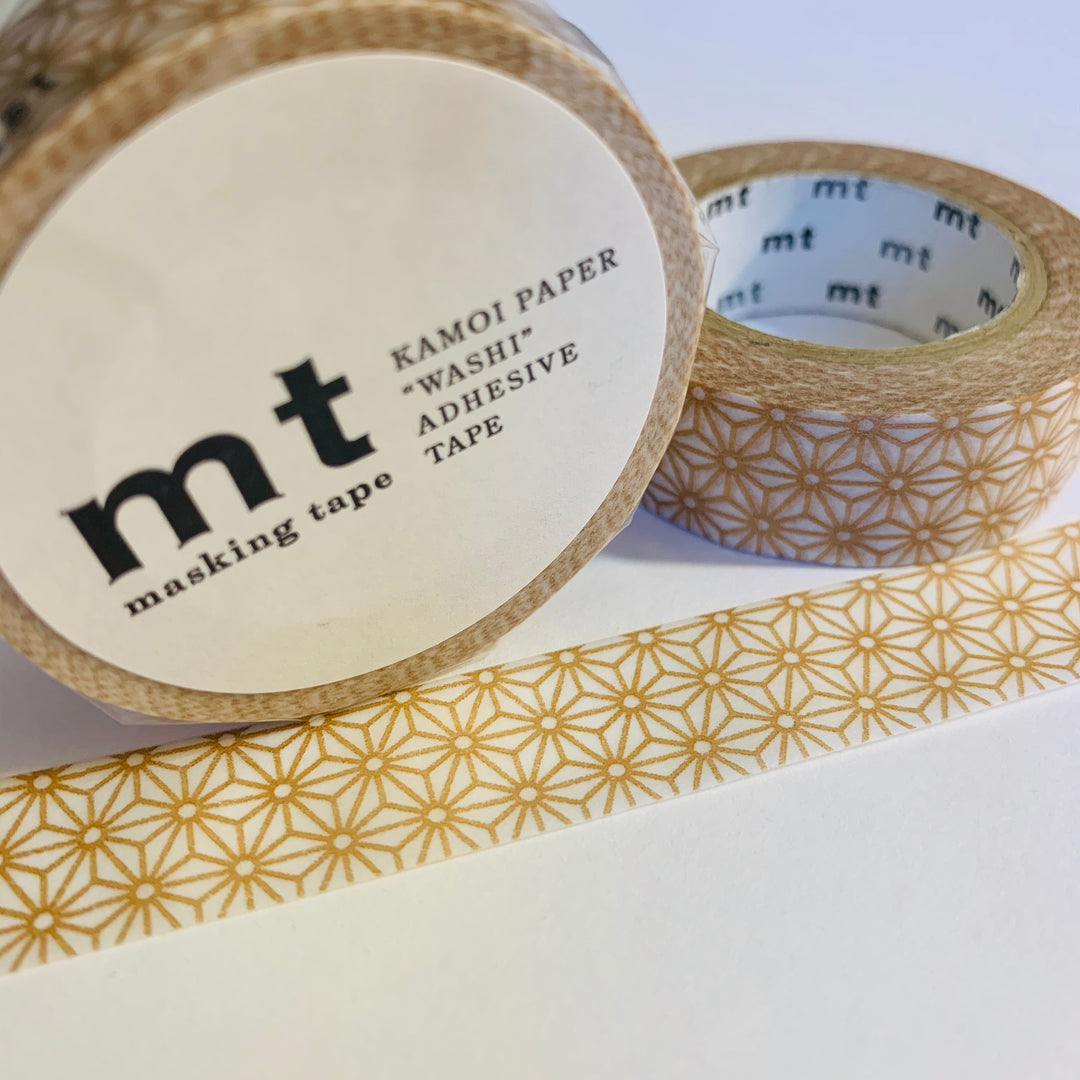 COPPERY GOLD STARBURSTS MT Washi Tape - 1 Roll