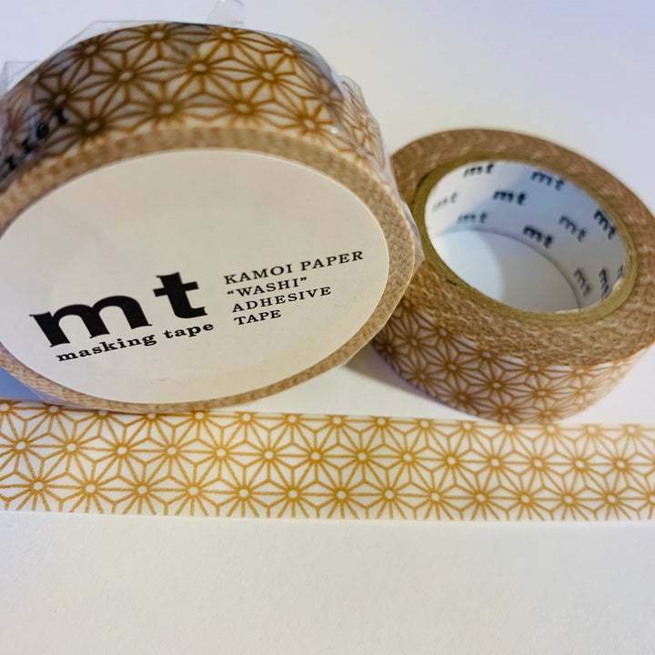 COPPERY GOLD STARBURSTS MT Washi Tape - 1 Roll