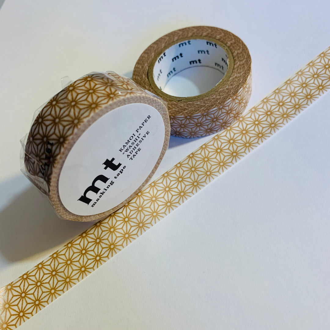 COPPERY GOLD STARBURSTS MT Washi Tape - 1 Roll