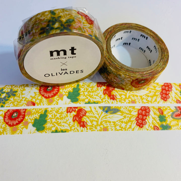 LES OLIVADES CHARBONNIER Mt Washi Tape ~ 1 Roll ~ 15mm x 7m (23 Feet)