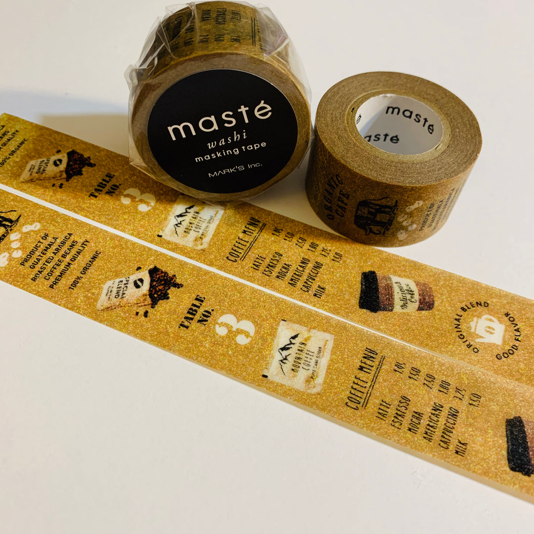 BUT FIRST COFFEE Lovers Maste Washi Tape ~ 1 Roll ~ 20mm x 7m (23 Feet)