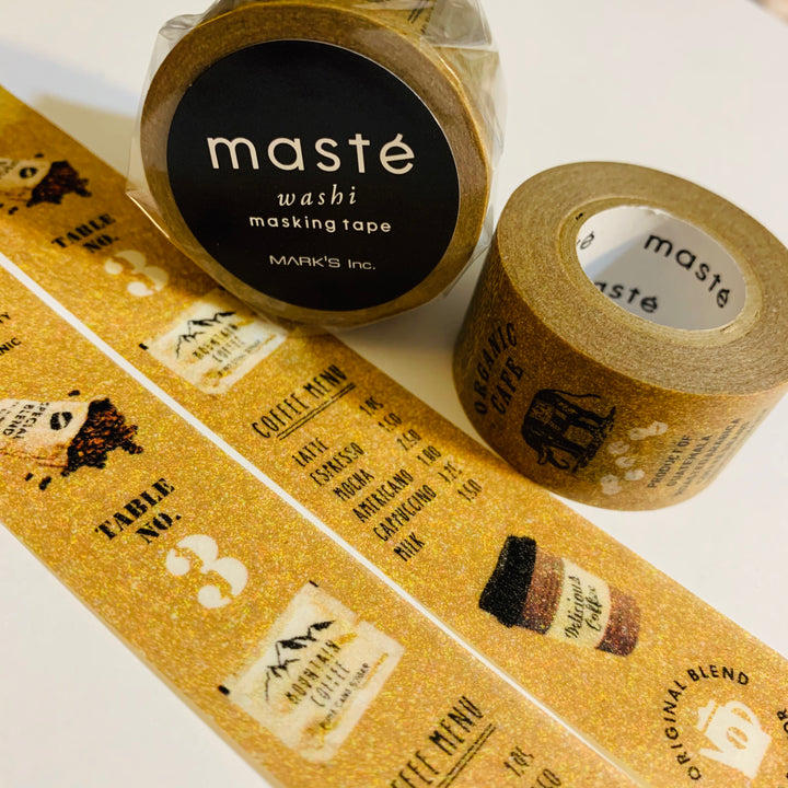 BUT FIRST COFFEE Lovers Maste Washi Tape ~ 1 Roll ~ 20mm x 7m (23 Feet)