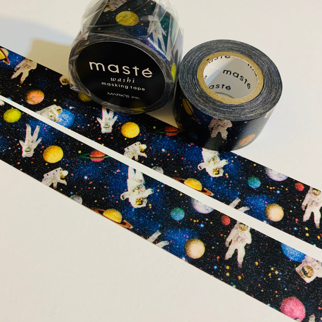 ASTRONAUT IN SPACE Maste Washi Tape ~ 1 Roll ~ 25mm x 7m (23 Feet)