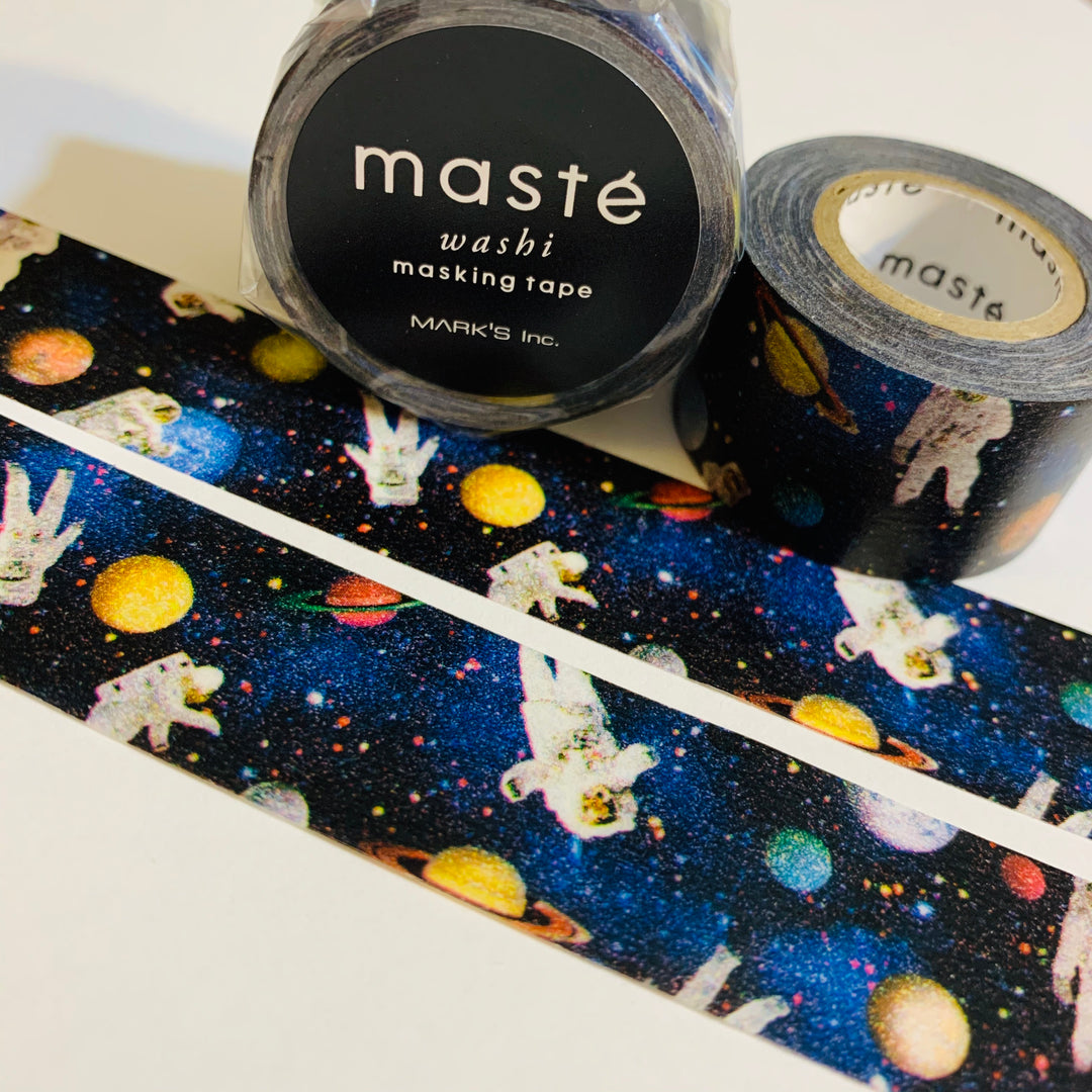 ASTRONAUT IN SPACE Maste Washi Tape ~ 1 Roll ~ 25mm x 7m (23 Feet)