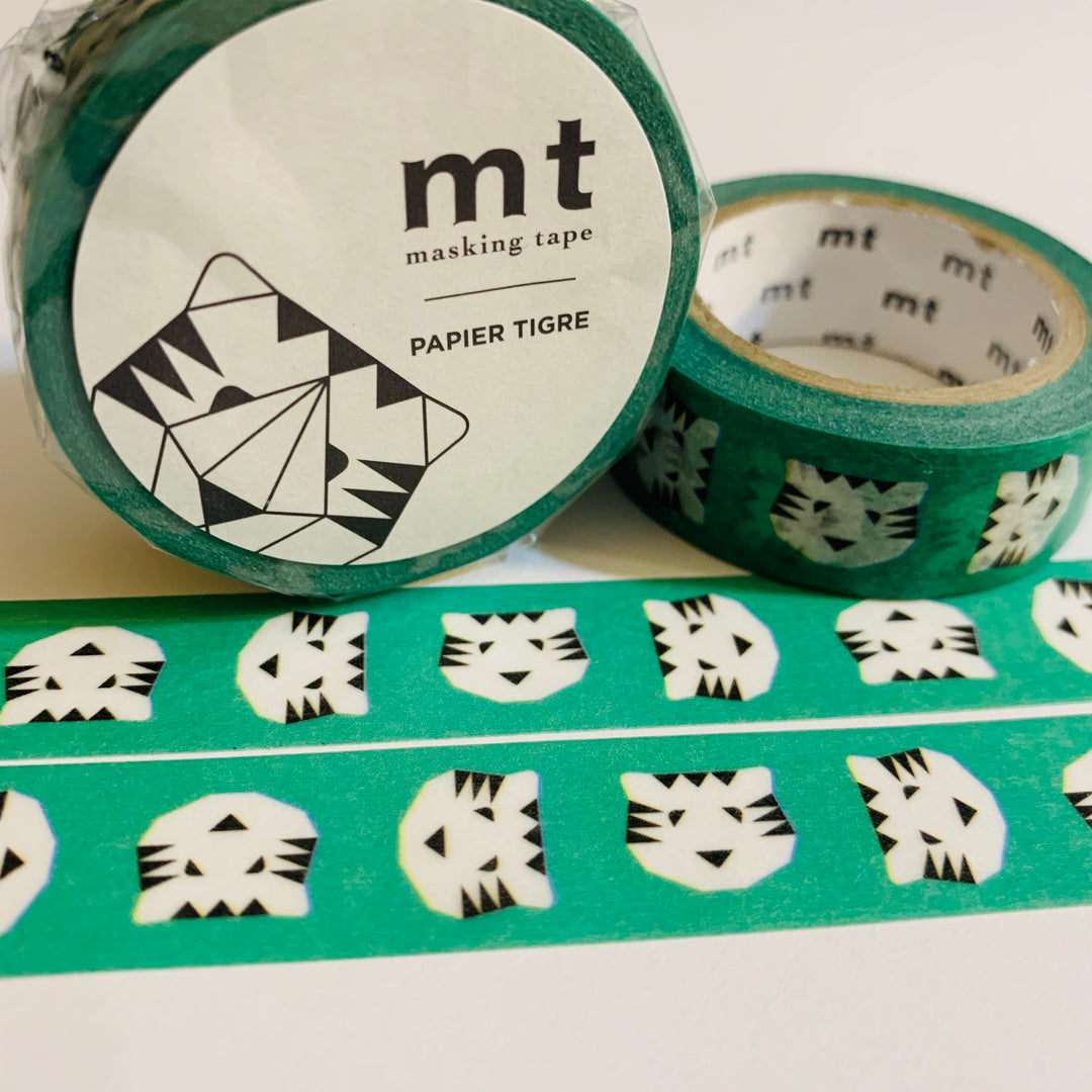 PAPIER TIGRE Le TIGRE Mt Washi Tape - 1 Roll - 15mm x 7m (23 Feet)