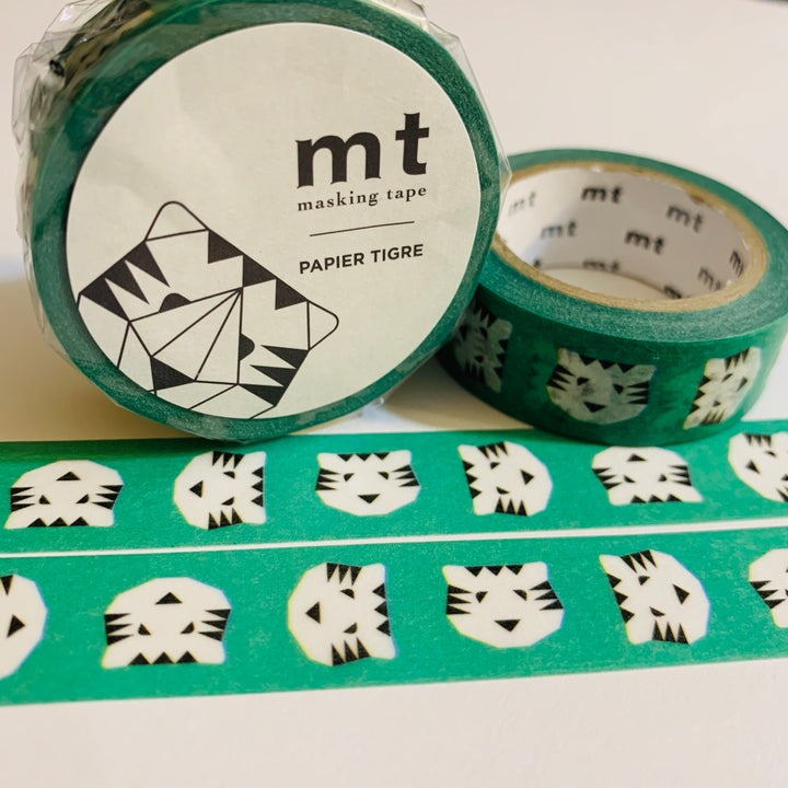 PAPIER TIGRE Le TIGRE Mt Washi Tape - 1 Roll - 15mm x 7m (23 Feet)