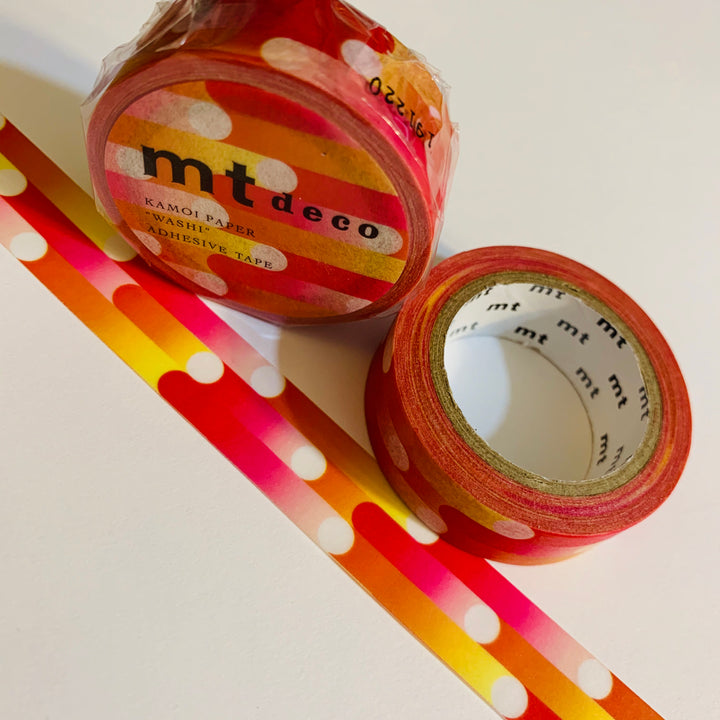 RED IN MOTION Mt Washi Tape ~ 1 Roll ~ 15mm x 7m (23 Feet)