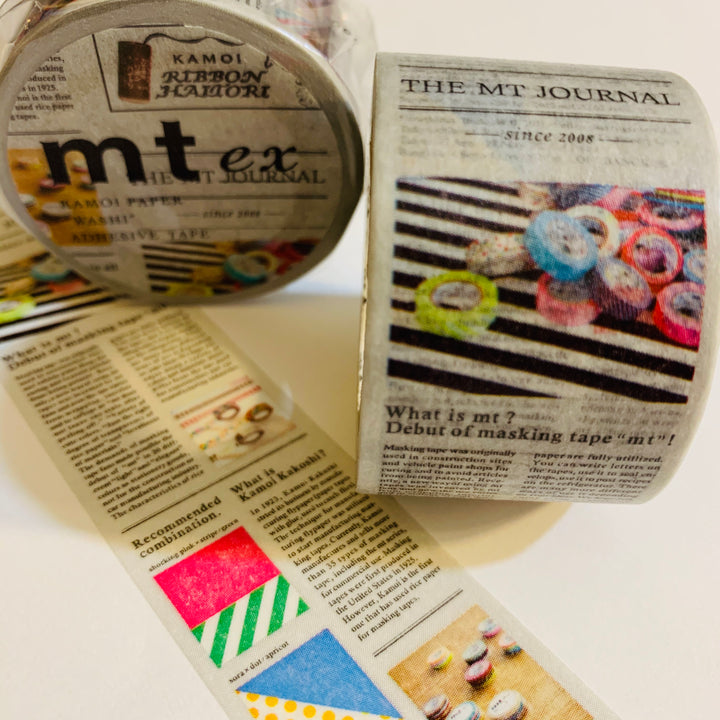 ENGLISH MT NEWSPAPER Washi Tape ~ 1 Roll ~ 35mm x 7m (23 Feet)