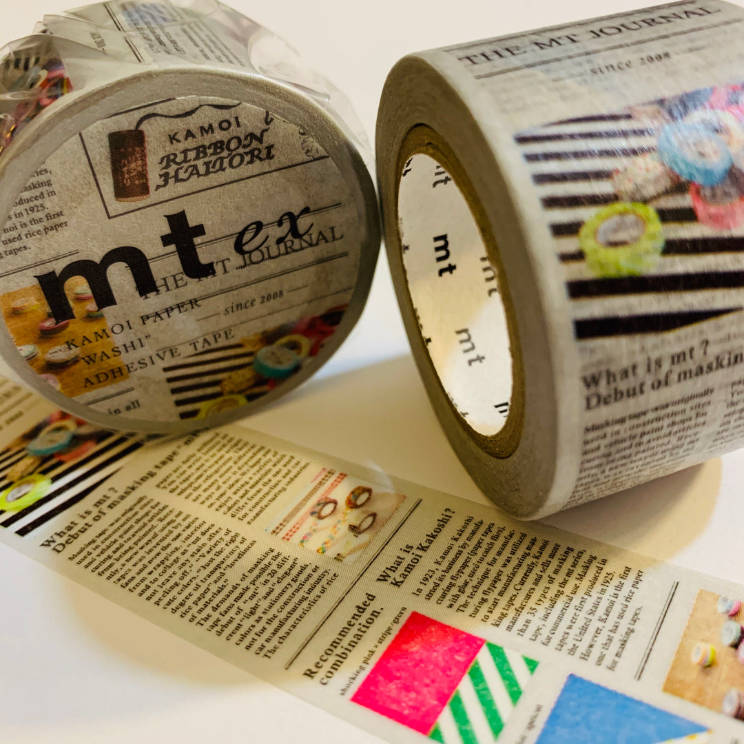 ENGLISH MT NEWSPAPER Washi Tape ~ 1 Roll ~ 35mm x 7m (23 Feet)