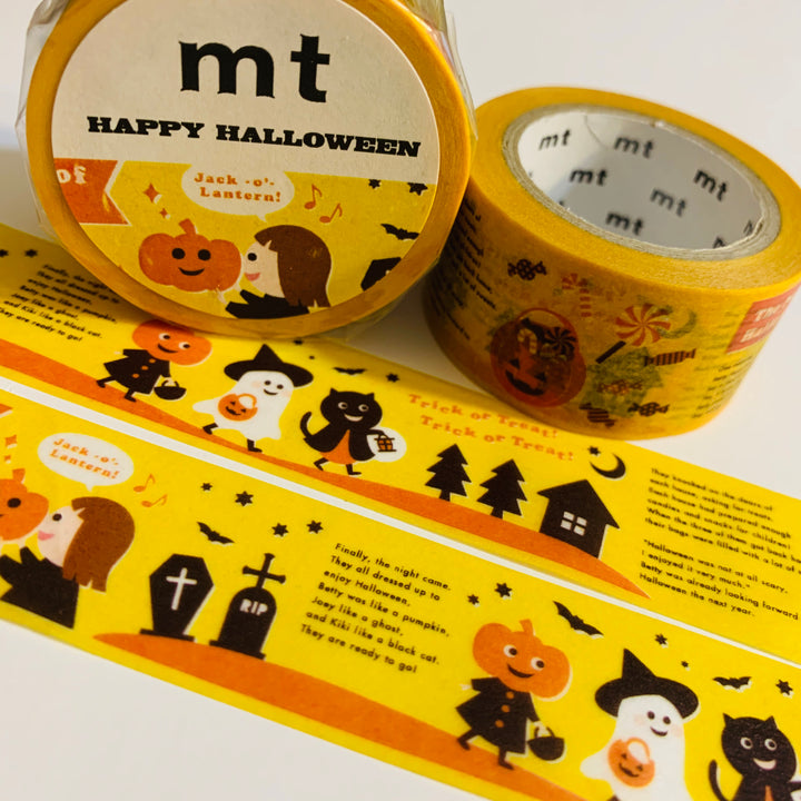 TRICK Or TREAT NIGHT Mt Washi Tape ~ 1 Roll ~ 23mm x 7m (23 Feet)