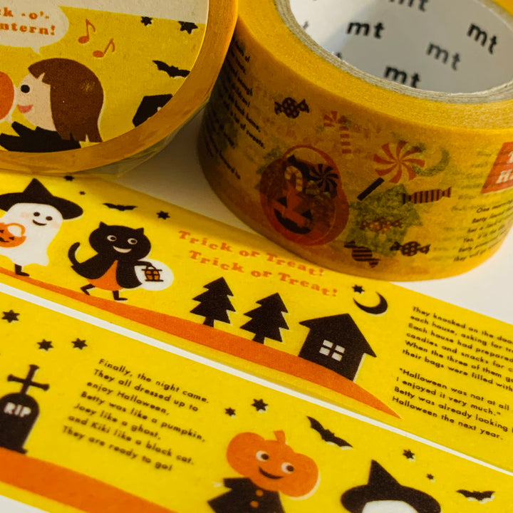 TRICK Or TREAT NIGHT Mt Washi Tape ~ 1 Roll ~ 23mm x 7m (23 Feet)