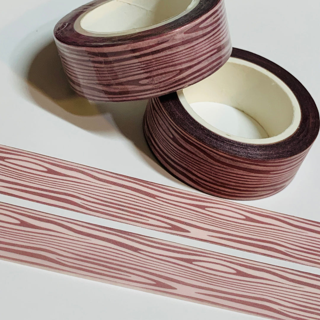 KNOTTED PINE WOODGRAIN Washi Tape ~ 1 Roll ~ 15mm x 10m (33 Feet)