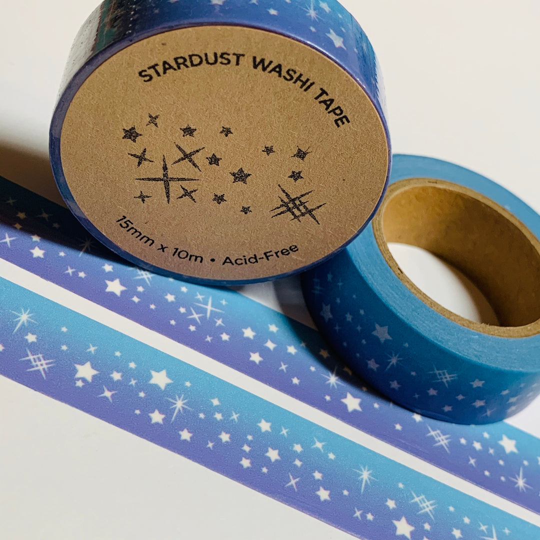 STARDUST EVENING SKY Washi Tape ~ 1 Roll ~ 15mm x 10m (33 Feet)