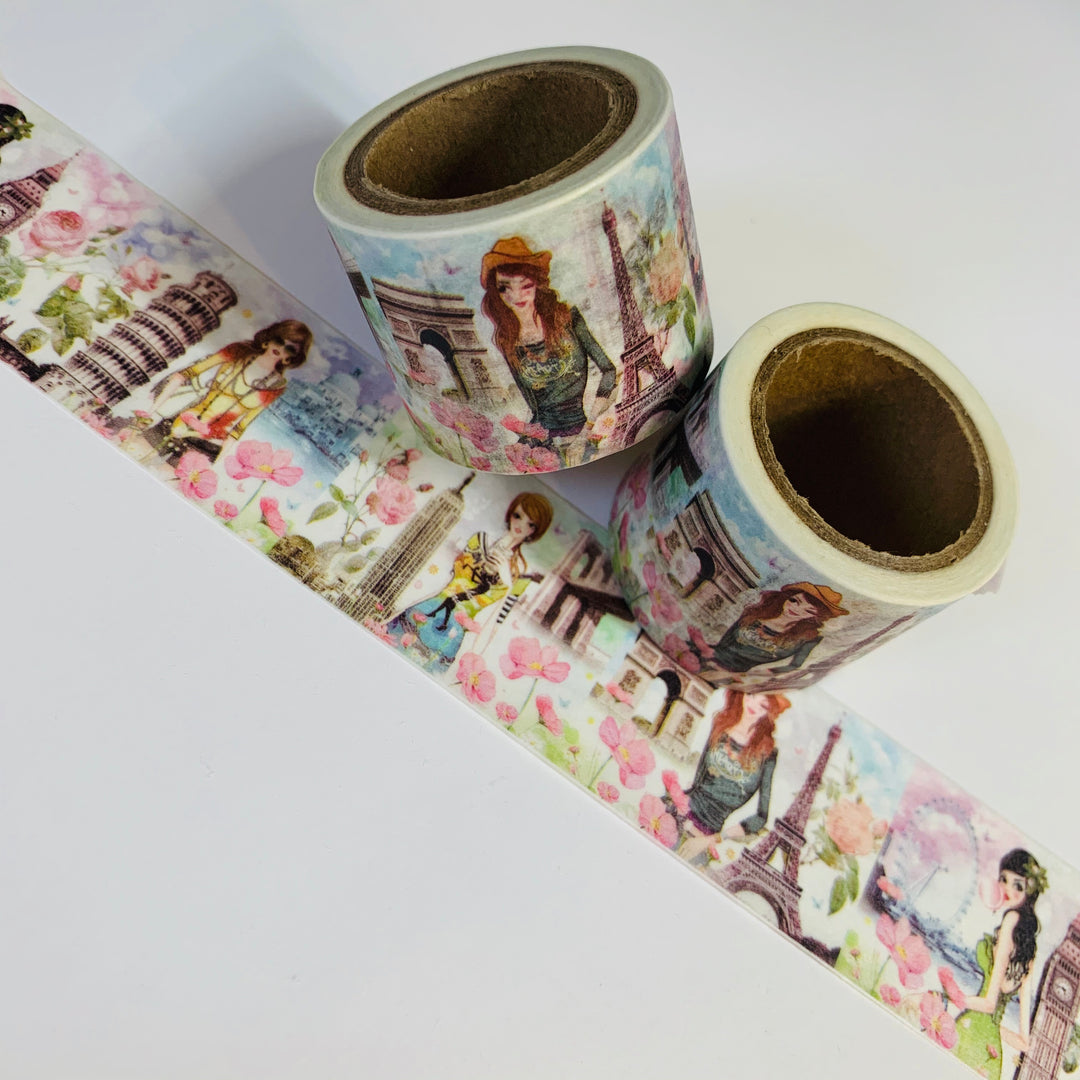 AMERICAN GIRL In PARIS Washi Tape ~ 1 Roll ~ 30mm x 5m (16 Feet)