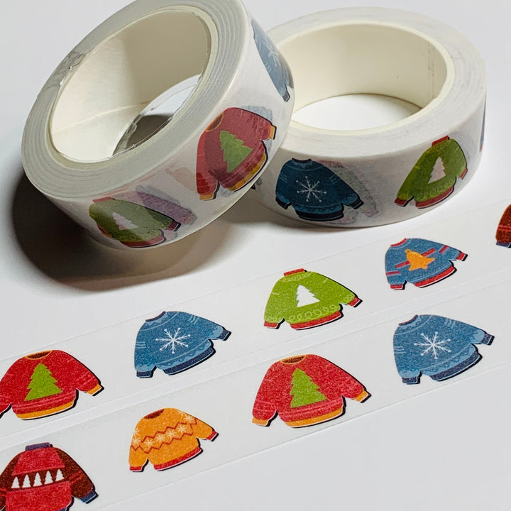 NOT SO UGLY CHRISTMAS SWEATERS Washi Tape ~ 1 Roll ~ 15mm x 10m (33 Feet)