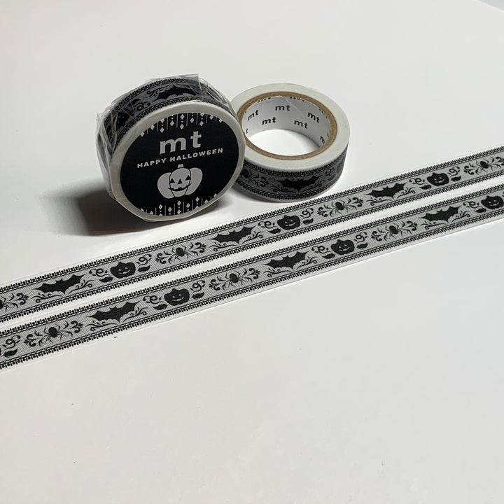 GOTHIC HALLOWEEN LACE MT Washi Tape  ~ 1 Roll ~ 15mm x 7m (23 Feet)