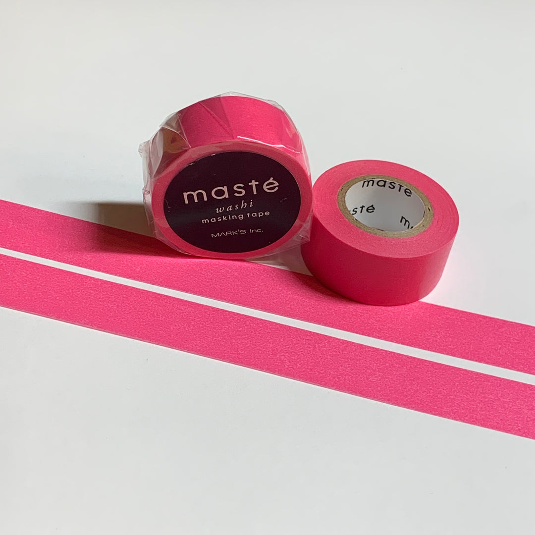 DEEP ROSE PINK Matte Maste Washi Tape ~ 1 Roll ~ 15mm x 7m (23 Feet)