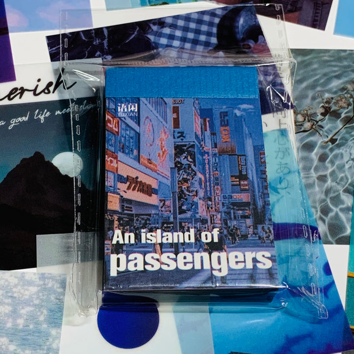 AN ISLAND Of PASSENGERS Acrylic Transparency Sheets Booklet ~ 60 Sheet ~ 1.5 x 2.35 Inches