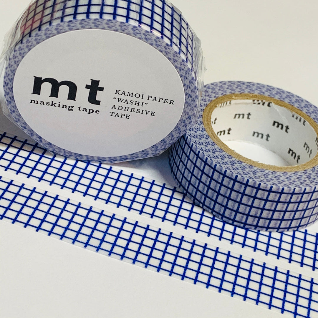 BLUEBERRY GRID MT Washi Tape - 1 Roll