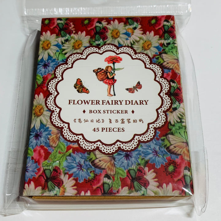 FAIRIES GARDEN & NYMPHS Peelable Stickers ~ 45 Stickers ~ 60mm