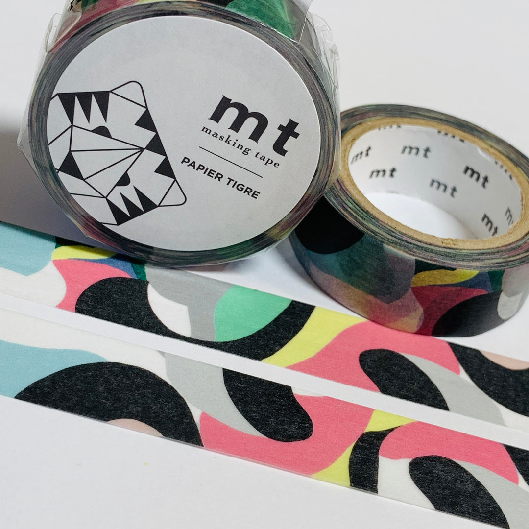 PAPIER TIGRE L'AQUARIUS Mt Washi Tape - 1 Roll - 15mm x 7m (23 Feet)