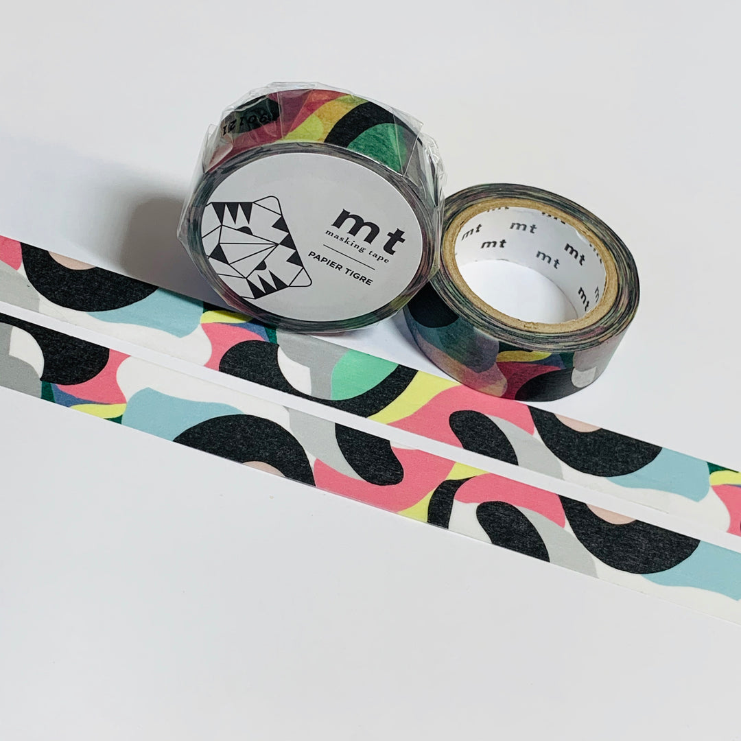 PAPIER TIGRE L'AQUARIUS Mt Washi Tape - 1 Roll - 15mm x 7m (23 Feet)