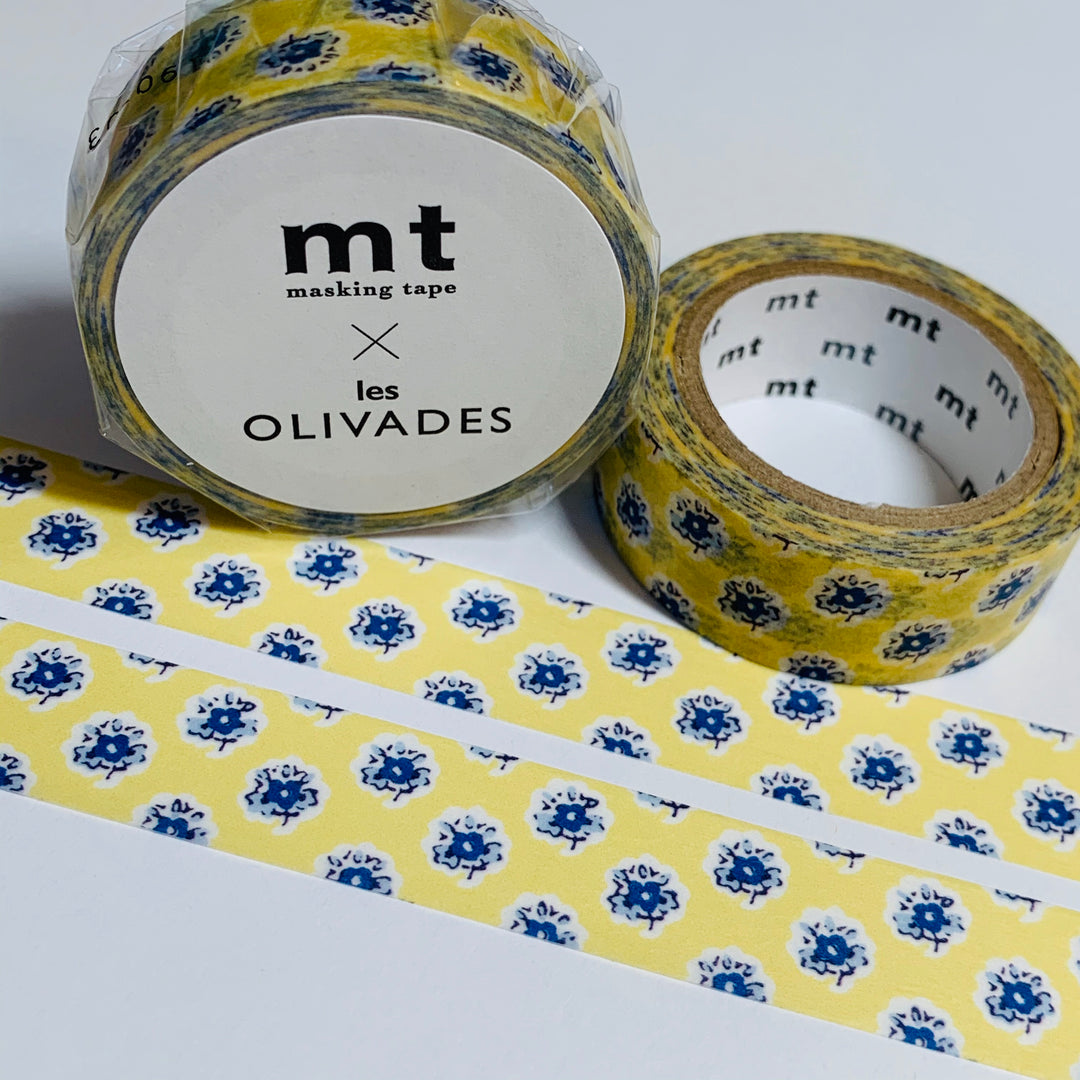 LES OLIVADES POUM French Design Mt Washi Tape ~ 1 Roll ~ 15mm x 7m (23 Feet)