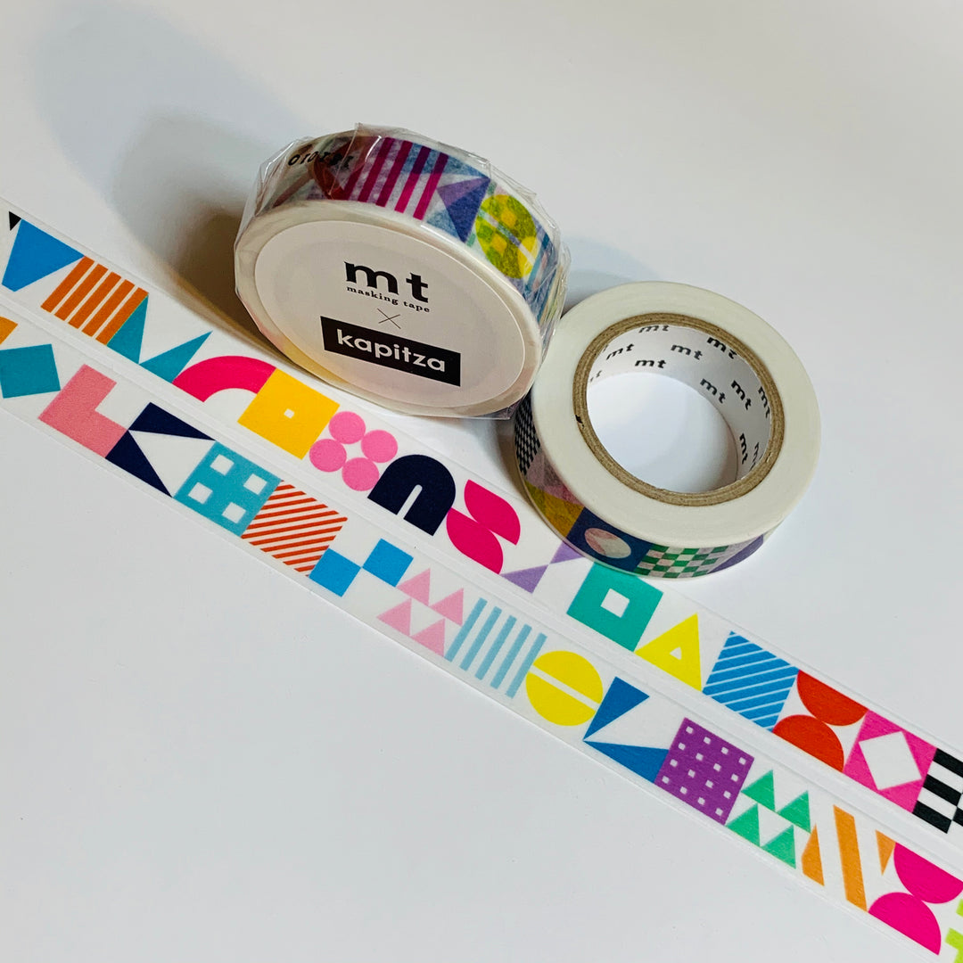 RAINBOW SYMBOLS KAPITZA Mt Washi Tape ~ 1 Roll ~ 15mm x 10m (33 Feet)