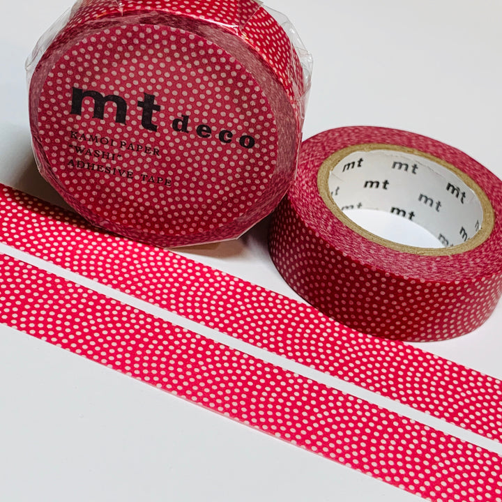 RASPBERRY SHARKSKIN Mt Washi Tape ~ 1 Roll ~ 15mm x 10m (33 Feet)