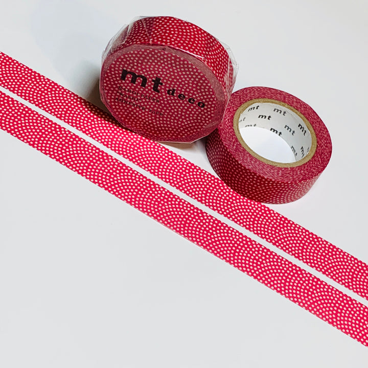 RASPBERRY SHARKSKIN Mt Washi Tape ~ 1 Roll ~ 15mm x 10m (33 Feet)