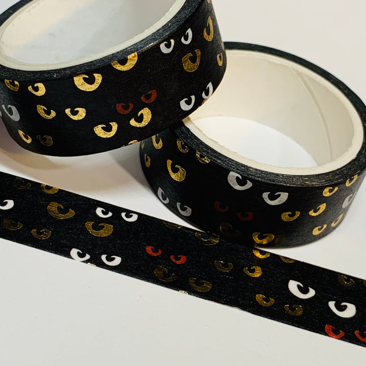 HIDDEN SPOOKY EYES Halloween Washi Tape ~ 1 Roll ~ 15mm x 5m (16 Feet)