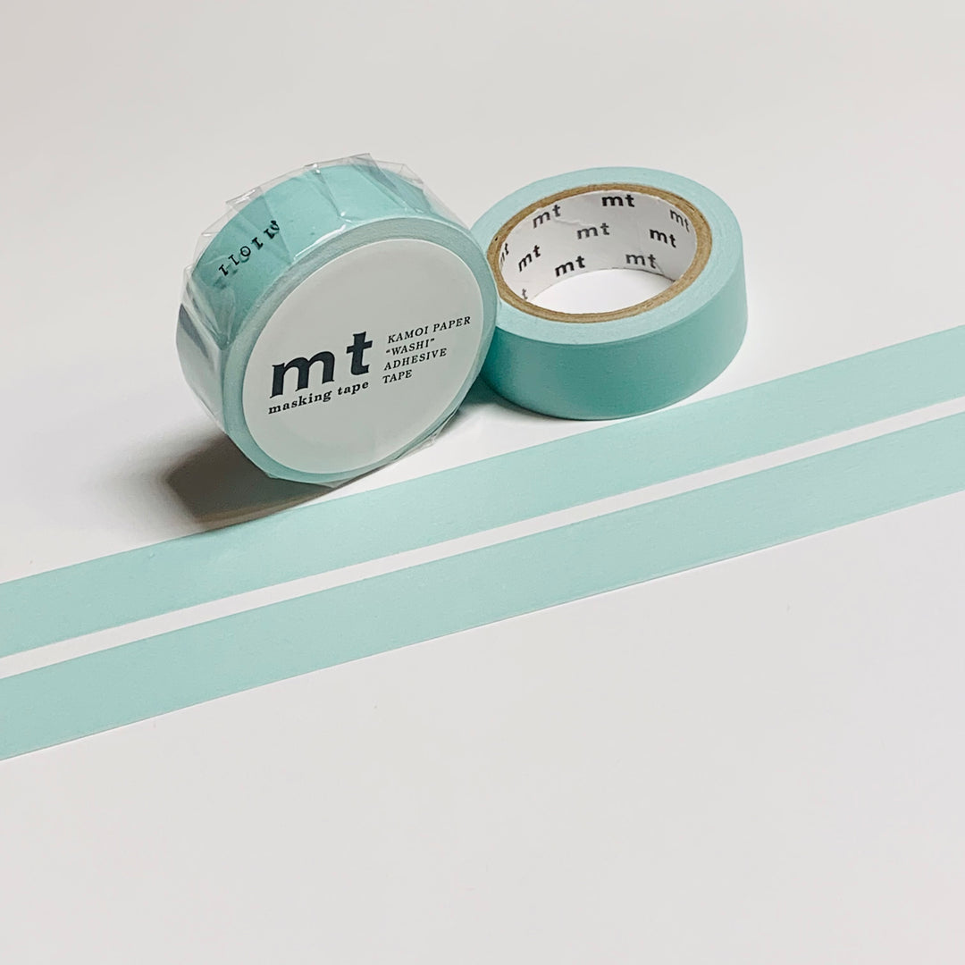 PASTEL TURQUOISE BLUE Solid Matte Mt Washi Tape ~ 1 Roll ~ 15mm x 7m (23 Feet)