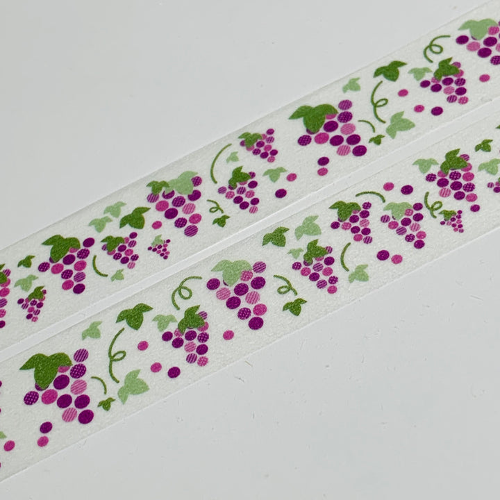 BUNCHES Of RED GRAPES Saien Masking Washi Tape ~ 1 Roll ~ 15mm x 10m (33 Feet)