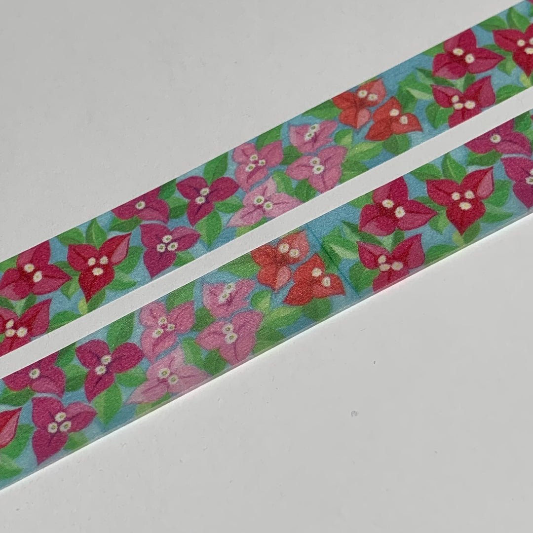 BOUGAINVILLEA SOUTH AMERICAN Flowers Saien Washi Tape ~ 1 Roll ~ 15mm x 10m (33 Feet)