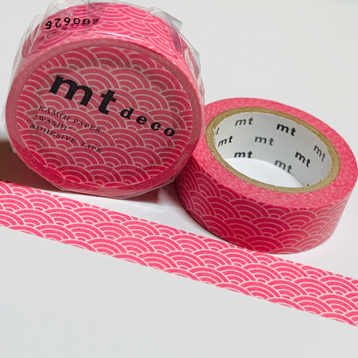 BRIGHT PINK MERMAID Tail MT Washi Tape - 1 Roll - 15mm x 7m (23 feet)