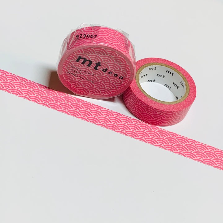 BRIGHT PINK MERMAID Tail MT Washi Tape - 1 Roll - 15mm x 7m (23 feet)