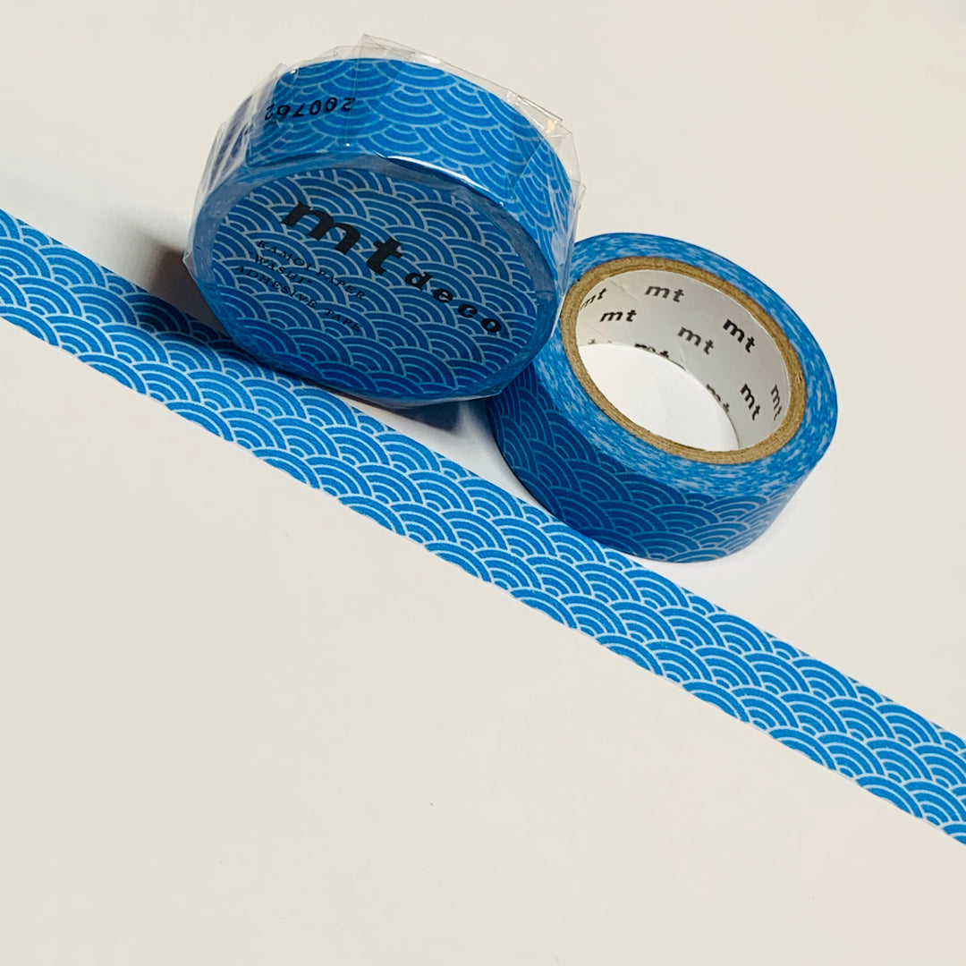 BRIGHT TRUE BLUE MERMAID Tail MT Washi Tape - 1 Roll - 15mm x 7m (23 feet)