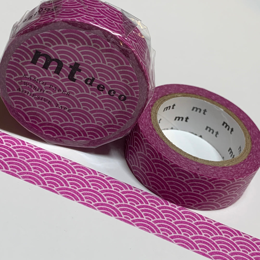 BRIGHT RASPBERRY MERMAID Tail MT Washi Tape - 1 Roll - 15mm x 7m (23 feet)