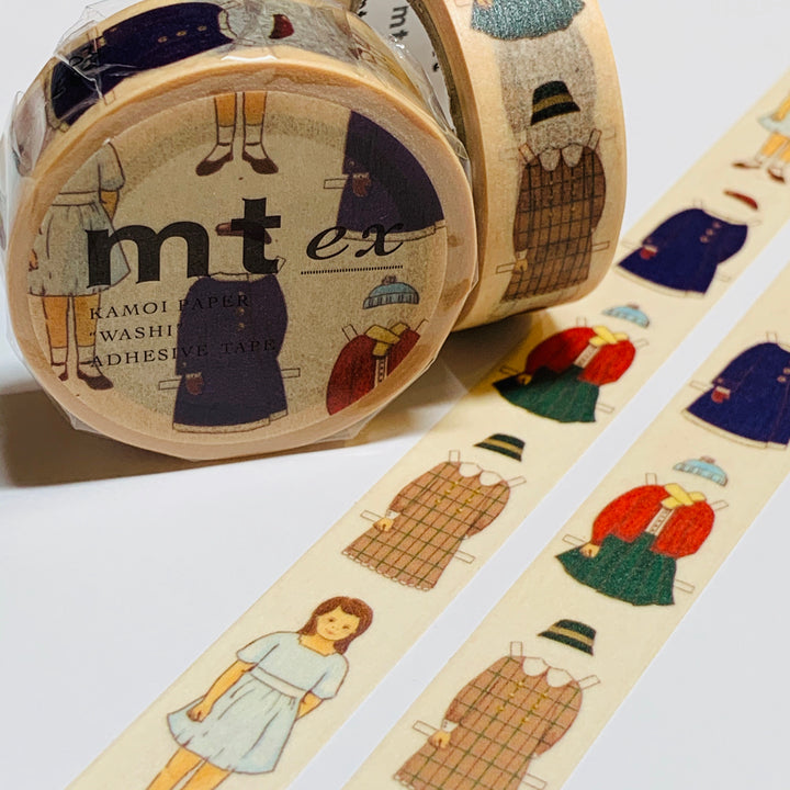 VINTAGE PAPER DOLLS Mt Washi Tape - 1 Roll - 15mm x 7m (23 Feet)