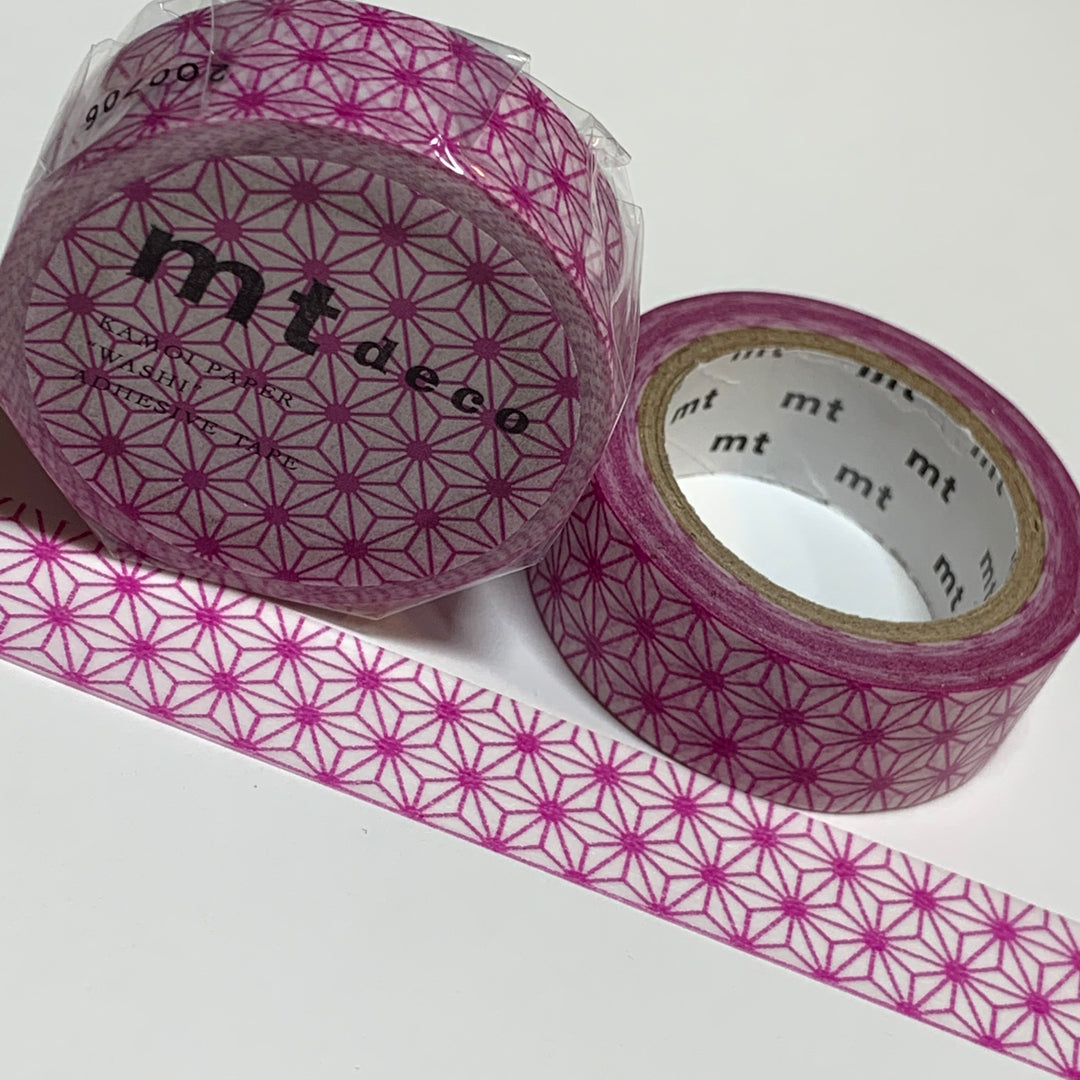 BRIGHT RASPBERRY Purple STARBURSTS MT Washi Tape - 1 Roll - 15mm x 7m (23 feet)