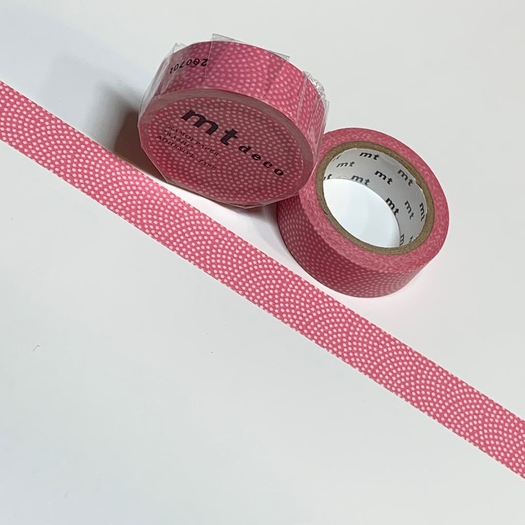 BRIGHT PINK SHARKSKIN Pattern MT Washi Tape - 1 Roll - 15mm x 7m (23 feet)