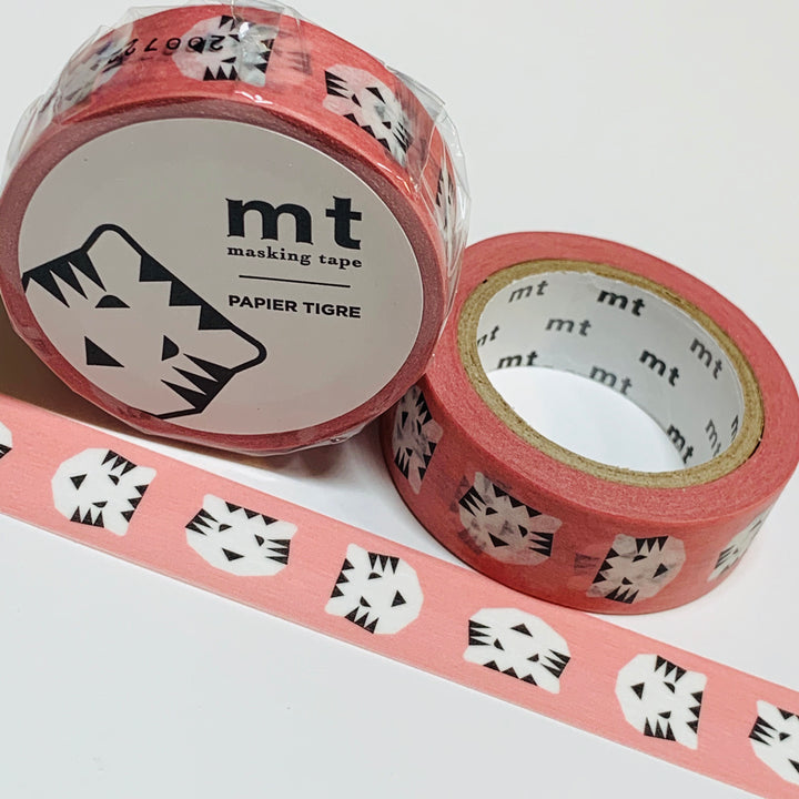 PAPIER TIGRE Le TIGRE Pink Version Mt Washi Tape - 1 Roll - 15mm x 7m (23 Feet)