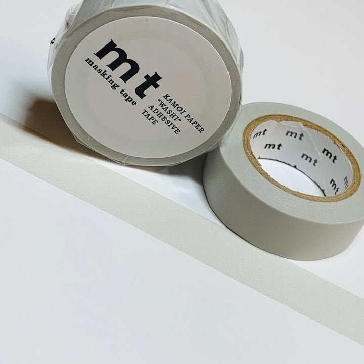 PASTEL LIGHT GRAY Solid Matte Mt Washi Tape ~ 1 Roll ~ 15mm x 10m (33 Feet)