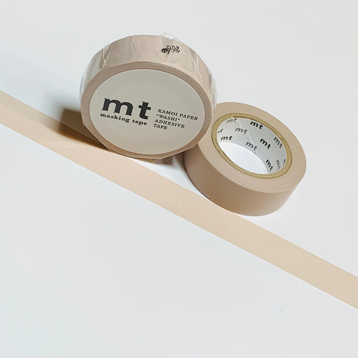 PASTEL LIGHT MOCHA Brown Solid Matte Mt Washi Tape ~ 1 Roll ~ 15mm x 10m (33 Feet)